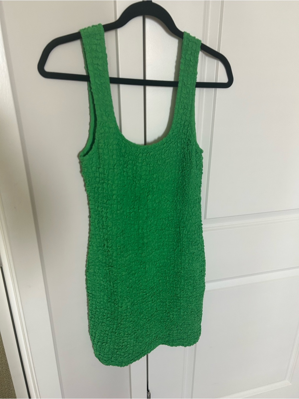 Rails Green Textured Tank Mini Dress